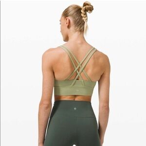 Brand new Lululemon energy bra in rosemary green